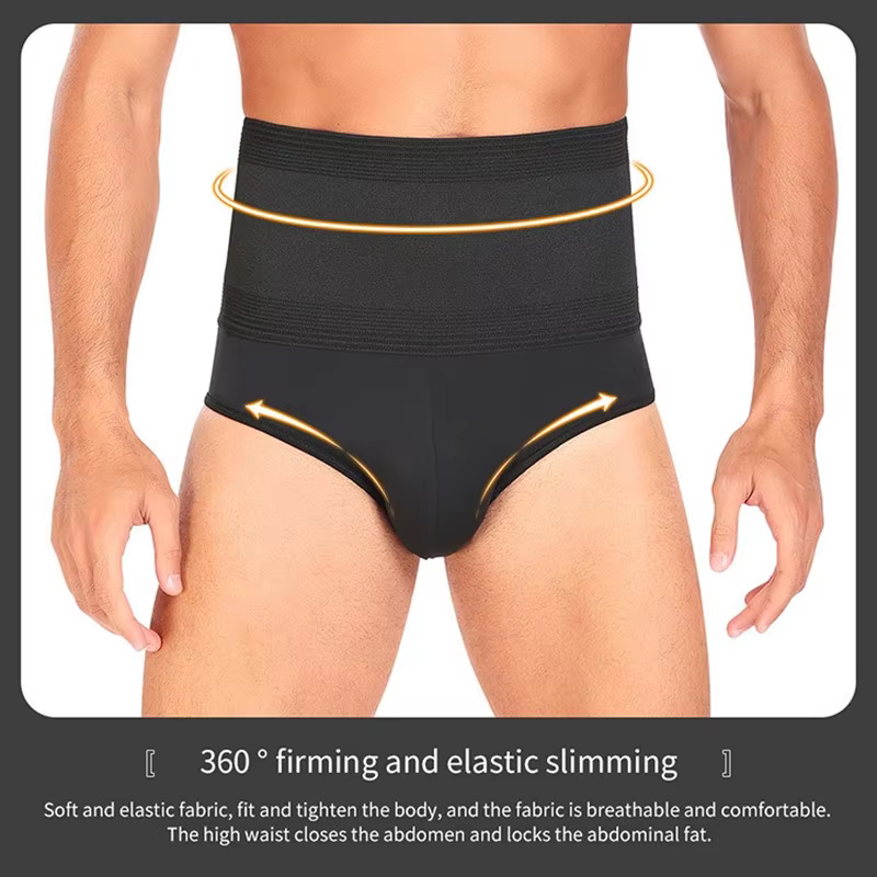 Homme colombien ceintures Shapers slips taille haute hommes culottes minceur