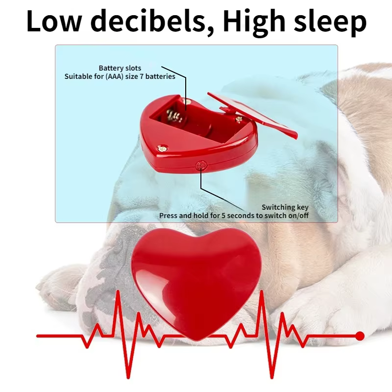 Jouets apaisants pour animaux de compagnie, jouets en peluche à battement de cœur simulé pour soulager l'anxiété et favoriser le sommeil des chiens – Le cadeau idéal pour votre ami à fourrure !