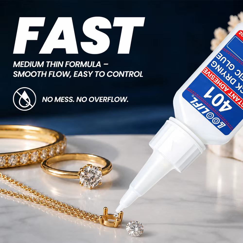 Super Glue (0,71 oz) Adhésif liquide multi-usages pour plastique – Coller le bois, le métal, le caoutchouc, la céramique – Adhérence de qualité industrielle