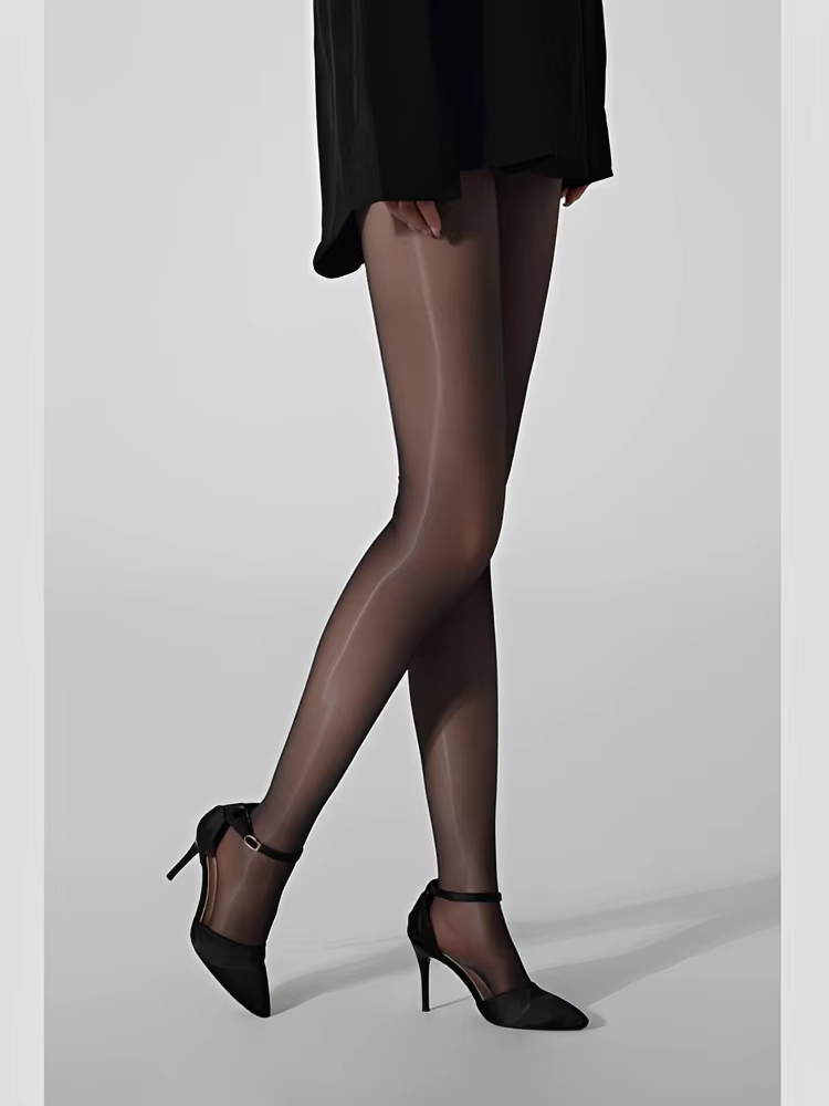 Collants brillants effet huile pour femme