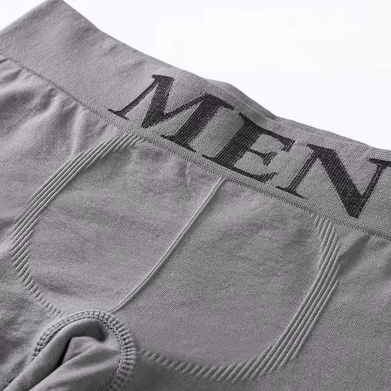 Boxers pour hommes, 5 pièces, couleur unie, respirants, haute élasticité, confortables