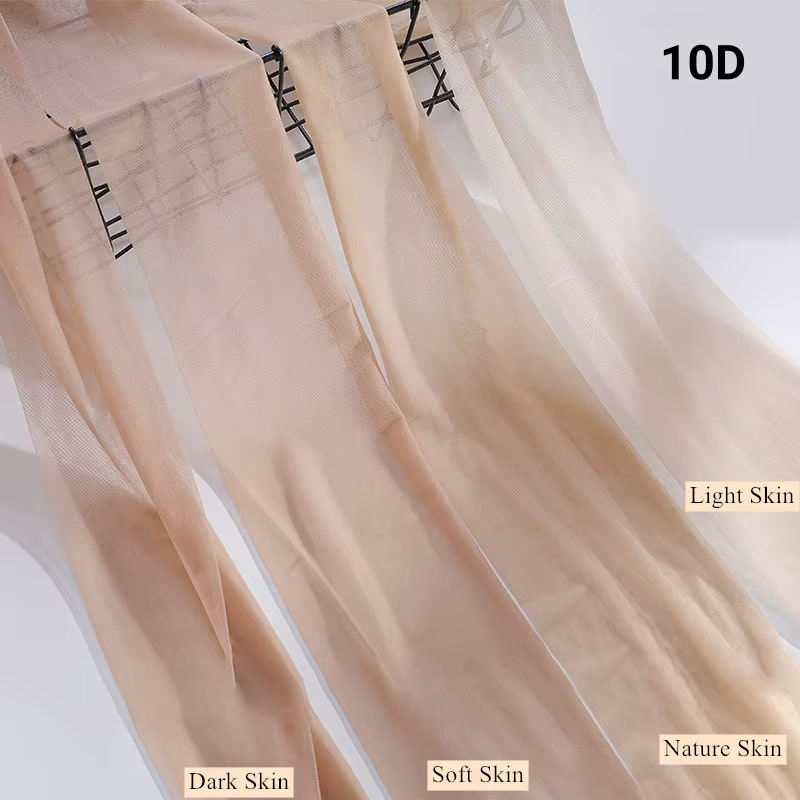1 paire de collants couleur peau pour femmes