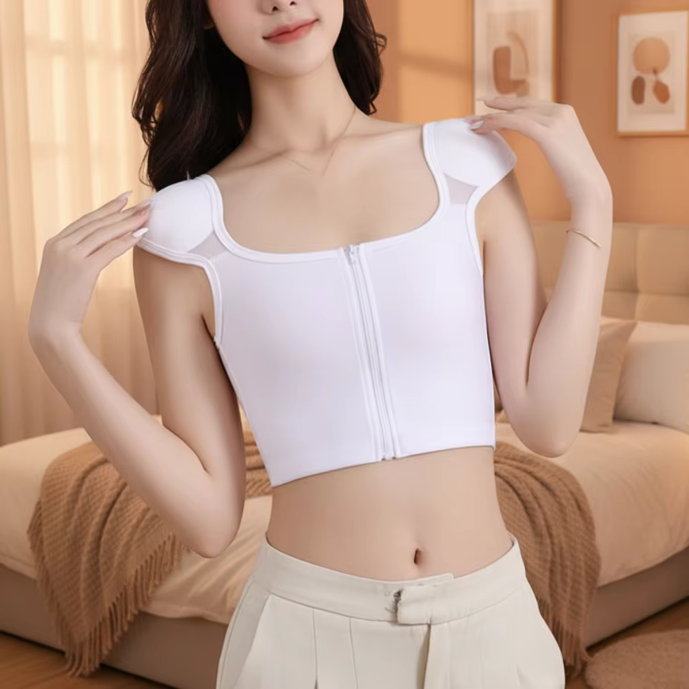 Bustier plat en maille pour poitrine