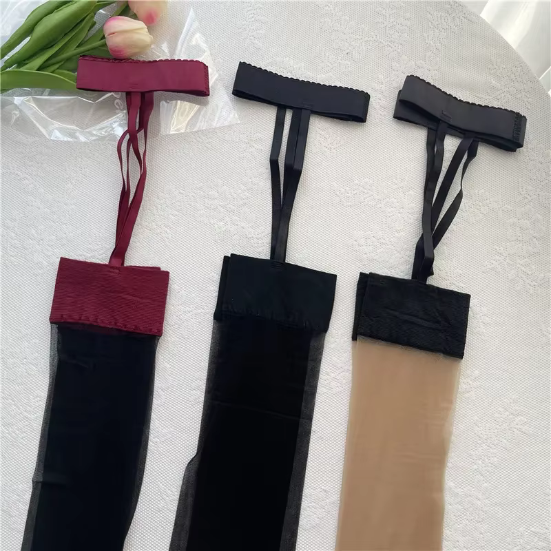 Collants Sexy à entrejambe ouvert femmes