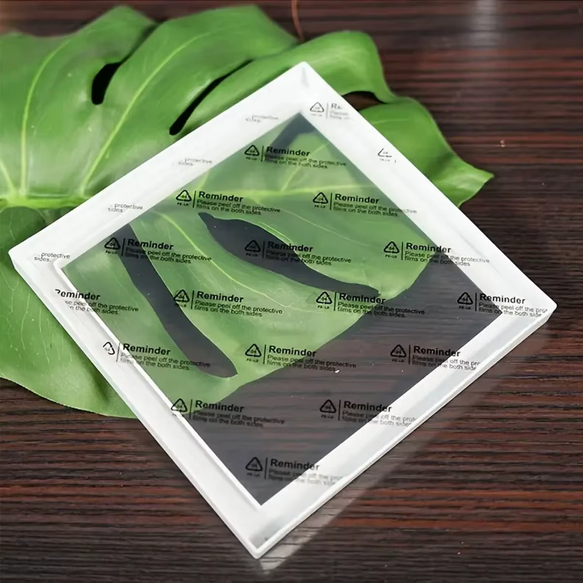 Cadre Photo carré en plastique blanc mignon, auto-montage pour peinture diamant, cadre Photo en point de croix