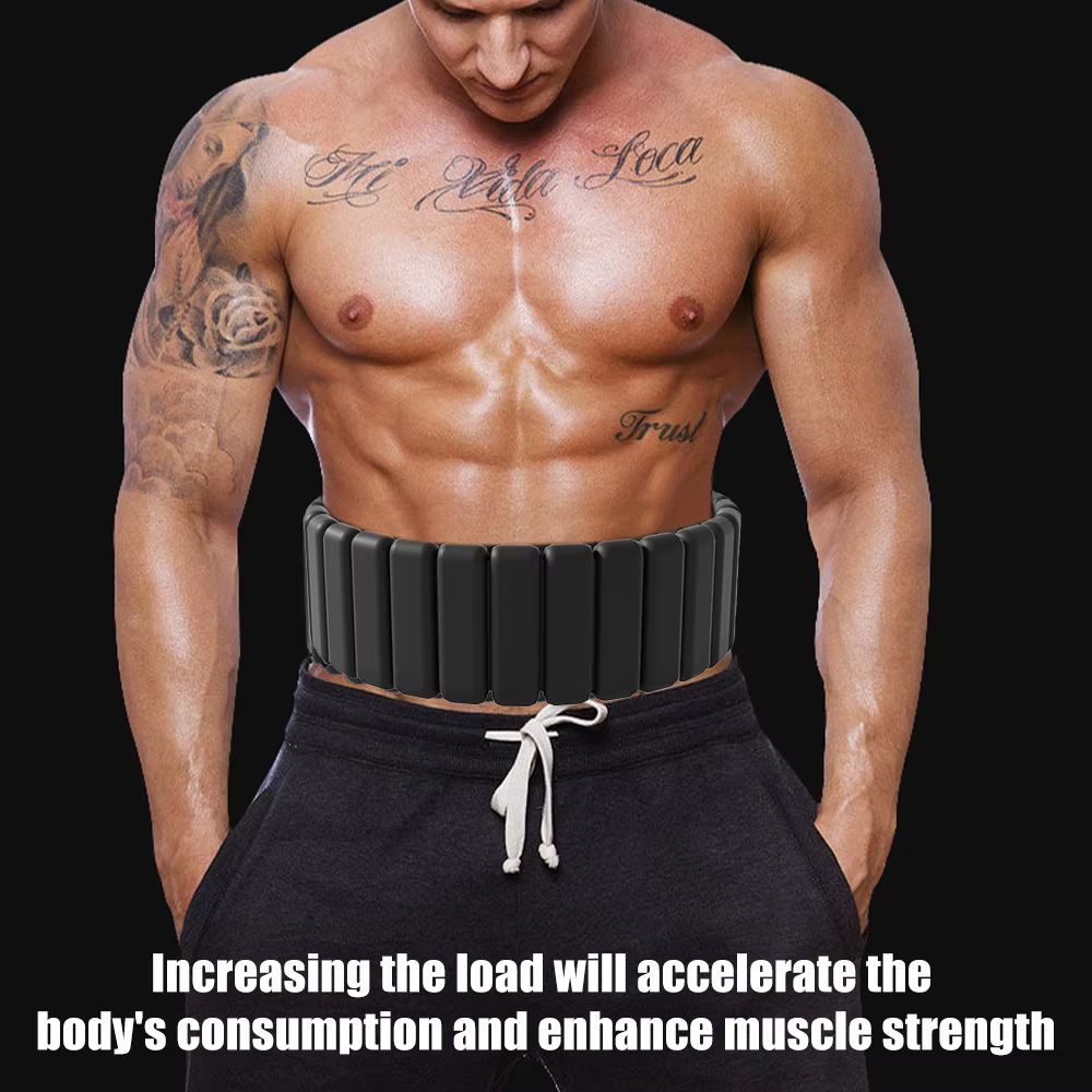 1 pièce (4 lb / 1,8 kg) de poids de taille réglables pour hommes et femmes, poids lombaires pour l'entraînement, petit équipement de fitness