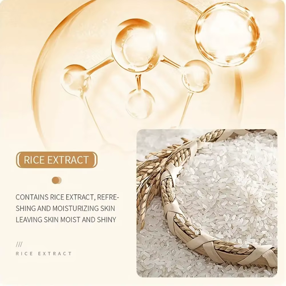 LGRAMER Essence de riz, sérum hydratant blanchissant pour le visage, élimination des taches de rousseur, réduction des rides, adapté à toutes les saisons, soins de la peau