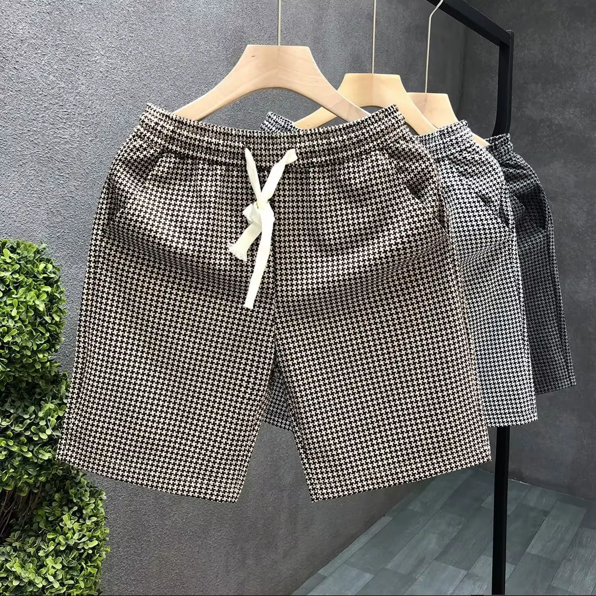 Shorts de plage élastiques sans logo pour hommes, pantalons courts décontractés pour hommes, planche à séchage rapide, Wstring de proximité, style coréen, Y2k, XL