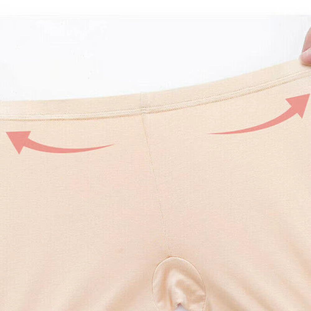 Short de sécurité respirant en dentelle pour femme, pantalon fin, modal, anti-exposition, taille haute, grande taille, legging à quatre coins, été, M ~ 2XL