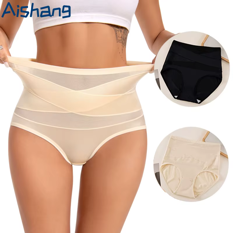 Taille haute en forme de X corps Shaper slips ventre contrôle Shapewear culotte minceur