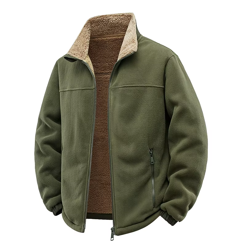 2025 nouvelle veste polaire de chasse d'hiver hommes chaud polaire veste à capuche extérieure multi-poches décontracté pleine fermeture éclair Sport randonnée manteau