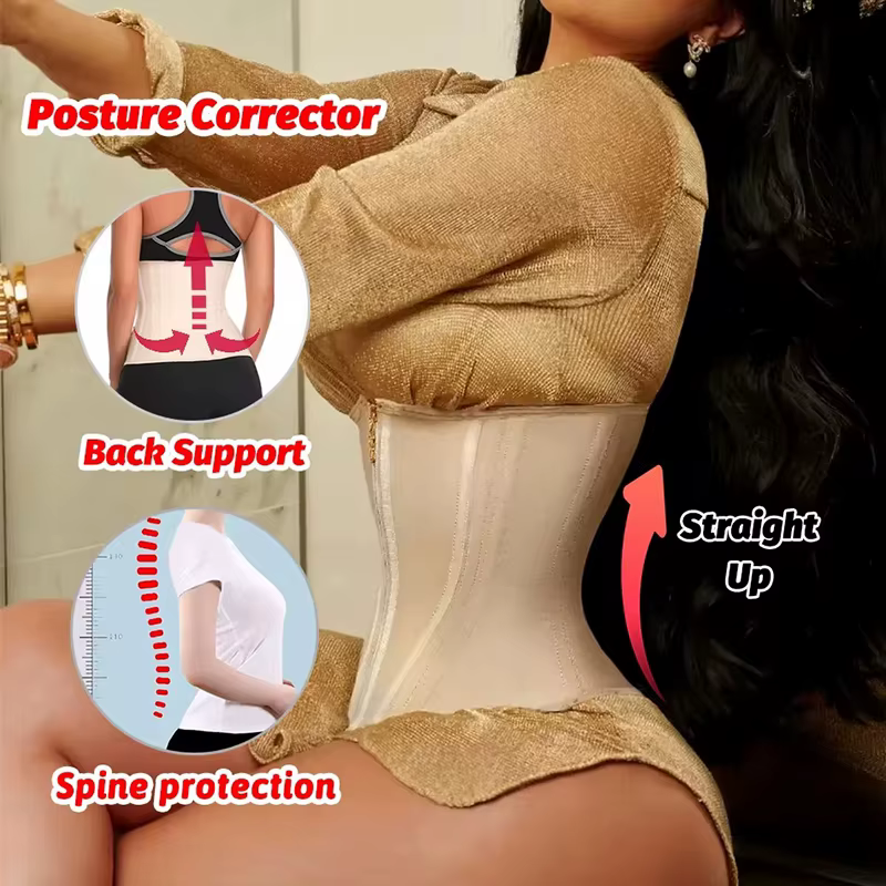 Fajas colombien ceinture taille formateur Double Compression Shorts ventre contrôle gaine minceur