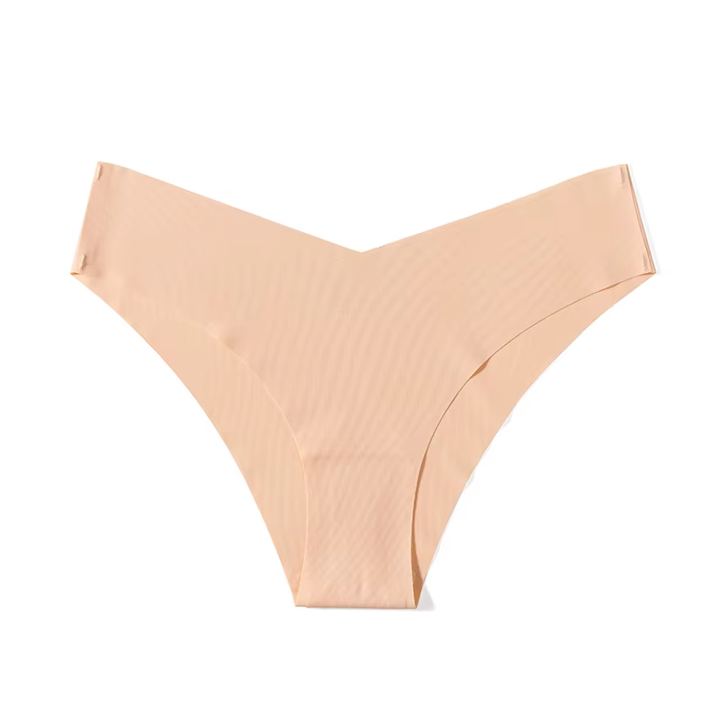 3 pièces/ensemble culottes pour femmes sous-vêtements sans couture coupe en V Lingerie respirante slips en Satin de soie