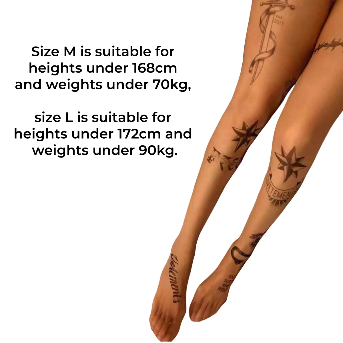 Bas de tatouage à la mode