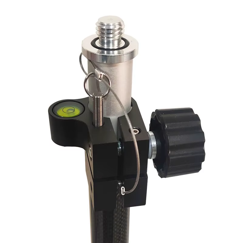 Poteau d'arpentage de tige de fibre de carbone de 2.2M pour Trimble GPS RTK avec bipode