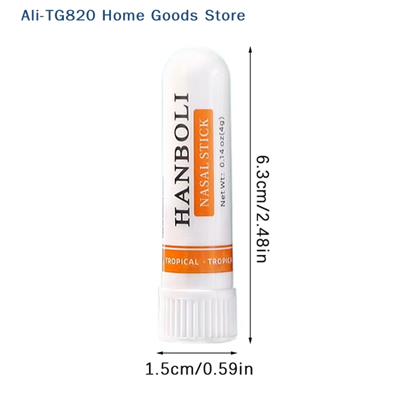[TG820] 4 bâtonnets nasaux pour améliorer la concentration, favoriser la respiration, procurer une sensation de fraîcheur, inhalateur d'aromathérapie, prévenir la somnolence au volant
