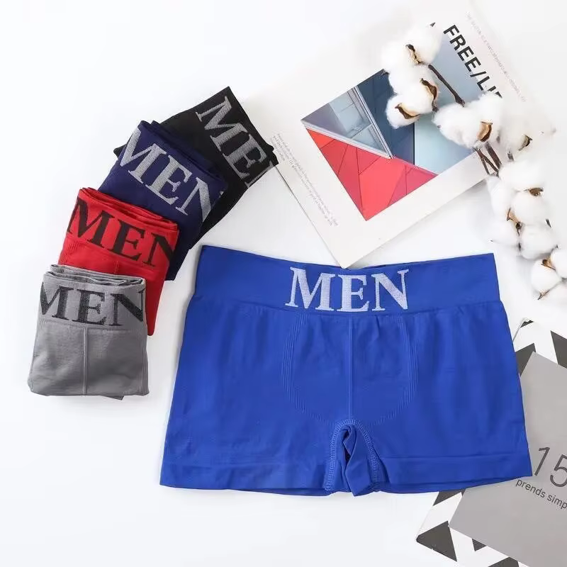 Boxers pour hommes, 5 pièces, couleur unie, respirants, haute élasticité, confortables