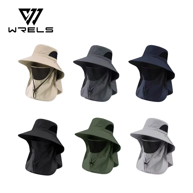 Chapeaux de soleil d'été Protection UV casquette de pêche de chasse en plein air pour hommes femmes randonnée Camping visière seau chapeau cou rabat chapeau de pêcheur