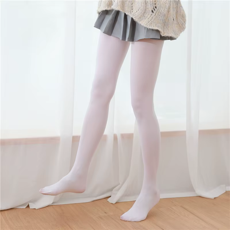 120D Lolita cuisse haute bas lait blanc