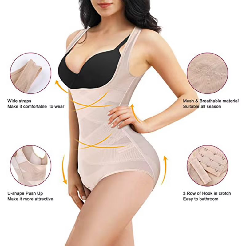 Body gainant post-partum en maille légère et respirante
