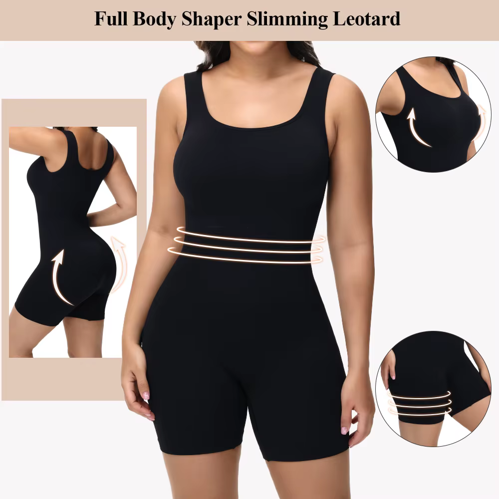 TUNIControl-Short Modelant le Corps à Bretelles Larges pour Femme
