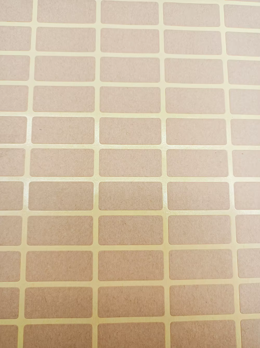 10 feuilles de 700 autocollants découpés brun mats rectangulaires, étiquettes adhésives A4 carrées en papier kraft découpé auto-adhésif