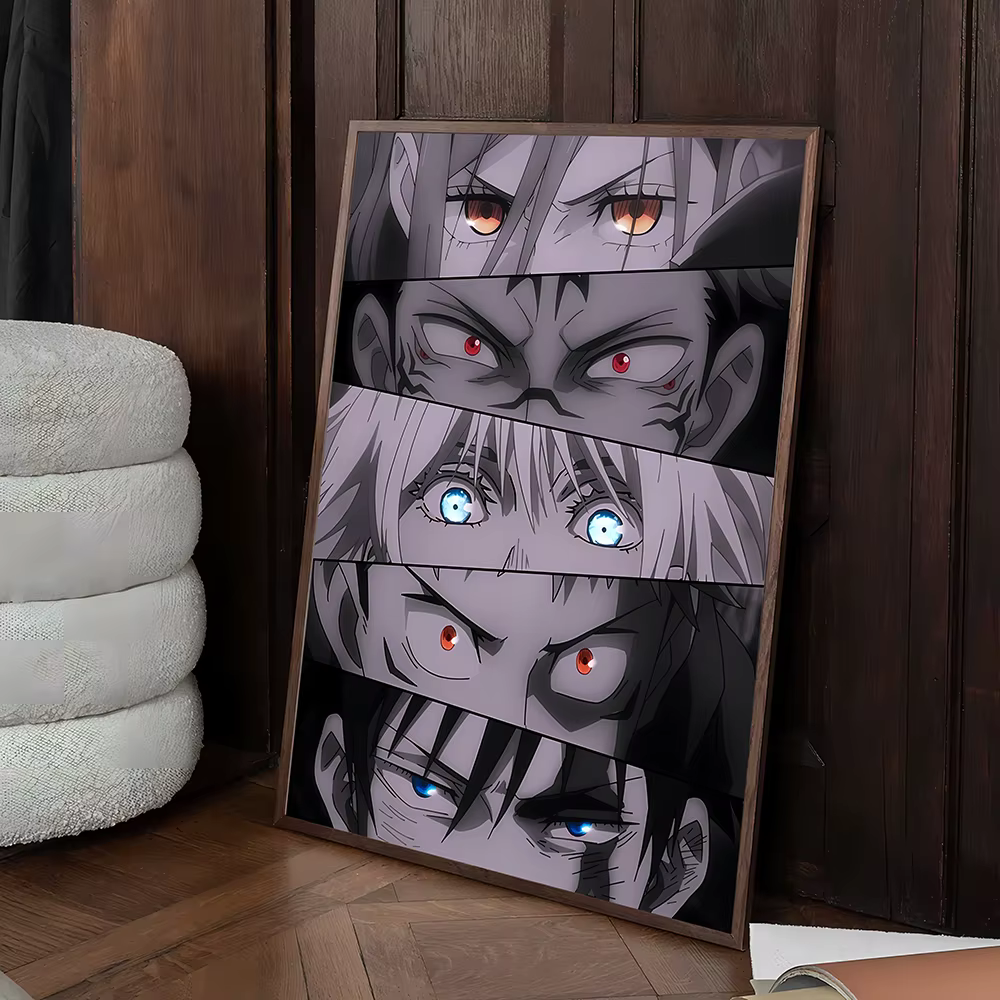 Affiche imprimée Anime Jujutsu Kaisen, Itadori Yuji Fushiguro Megumi Sukuna Collage toile peinture décor à la maison affiche Fans cadeaux