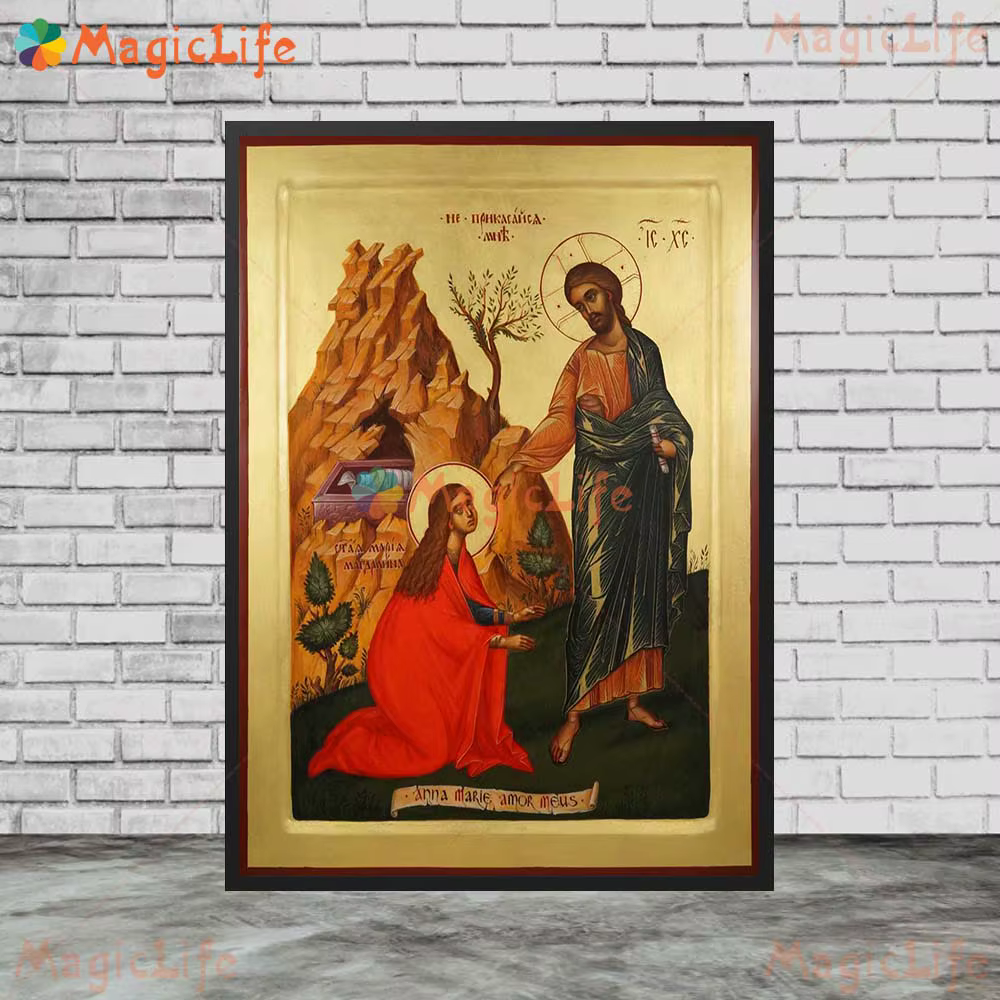 Peinture sur toile Saint Abigail Orthodox Saint Foremother, Saint Cecilia, Affiche murale sans cadre, Affiche de salle d'église, Art mural