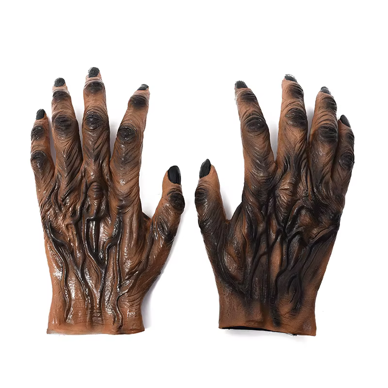 Gants de Loup-Garou pour Halloween, Cosplay, Griffe de Loup Effrayant, Bête, Costumes de ix, Accessoires de Masquage, Accessoires Tim ade, Robe de Barrage Vintage