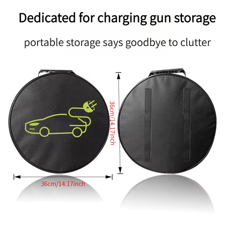Sac de transport pour chargeurs de voitures électriques, sac de rangement pour câbles de charge de voitures électriques, prises, équipement imperméable et ignifuge