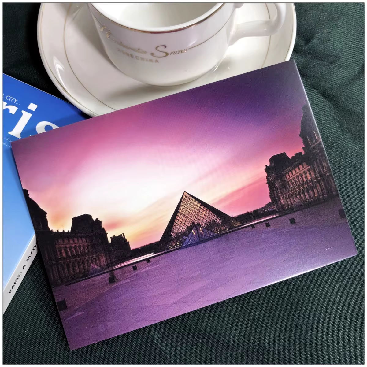  Ensemble de 30 cartes postales de voyage à Paris - Cartes de vœux avec vue sur la Tour Eiffel et la Seine - Cadeaux romantiques de voyage