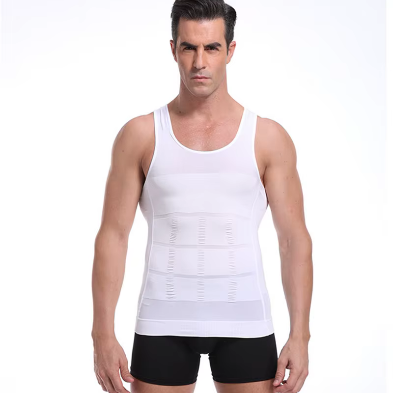 Hommes Shapewear minceur corps Corset gilet chemise Compression ventre