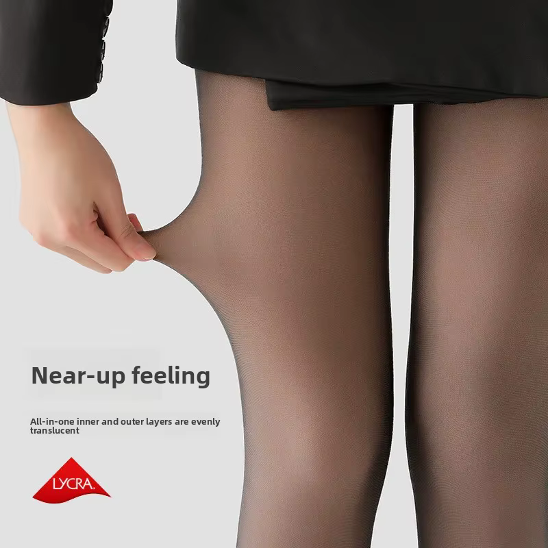 Leggings longs doublés de polaire pour femmes