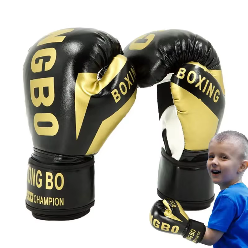 Gants de boxe pour enfants, protège-mains en PU pour la musculation, l'entraînement en salle de sport et les exercices
