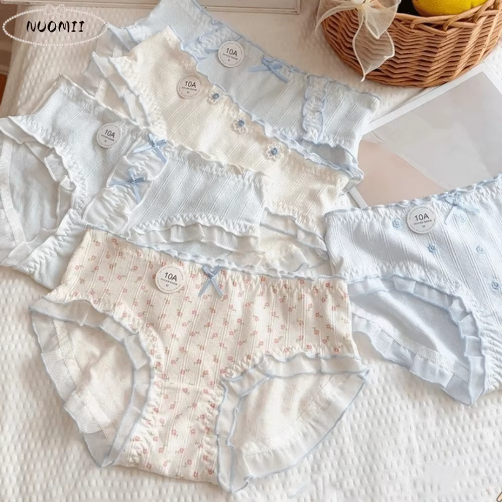 Culottes en coton à fleurs style français