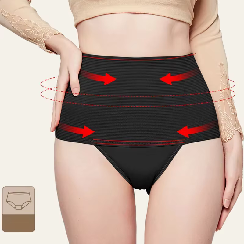 Femmes taille haute corps Shaper Compression contrôle culotte minceur Shapewear sous-vêtements respirant bout