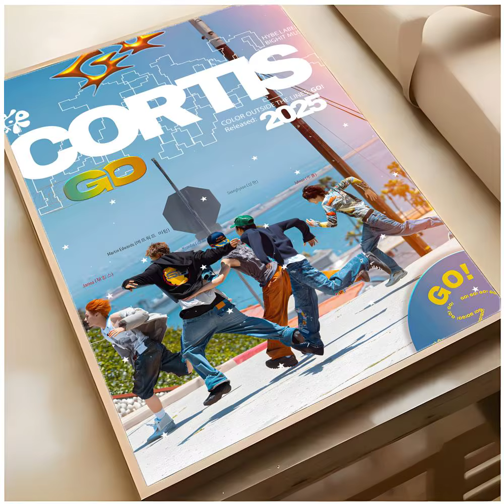 Affiche tendance du groupe kpop C-CORTIS, décoration artistique et décoration intérieure pour la maison, le pub et les espaces intérieurs