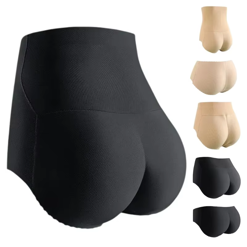 Femmes bout à bout rembourré contrôle culotte hanche rehausseur sous-vêtements Bodyshaper
