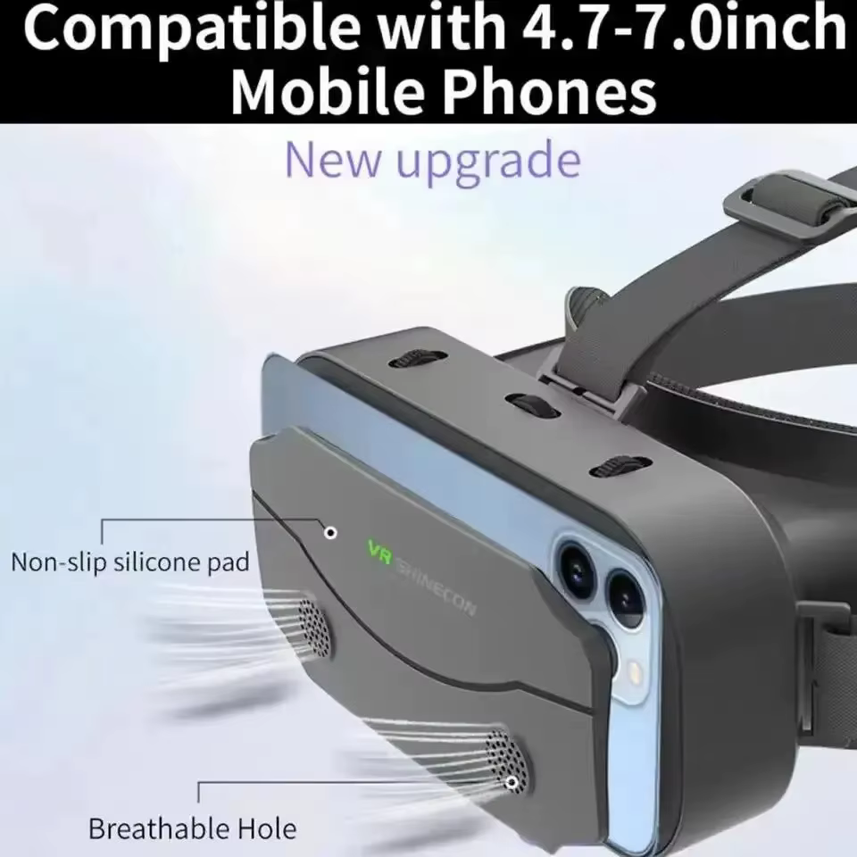 Lunettes de réalité virtuelle 3D VR, appareils de casque, lentilles de casque, lunettes intelligentes pour Smartphones, téléphone portable, jeu Mobile, ensemble de visionneuse Viar