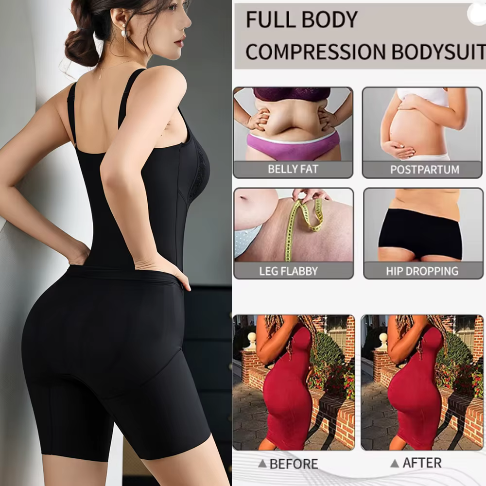 Body sculptant pour femme avec contrôle abdominal