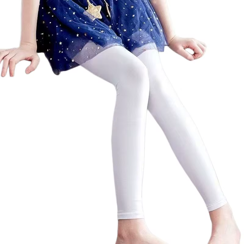 Collants sans pieds en nylon 90D pour filles
