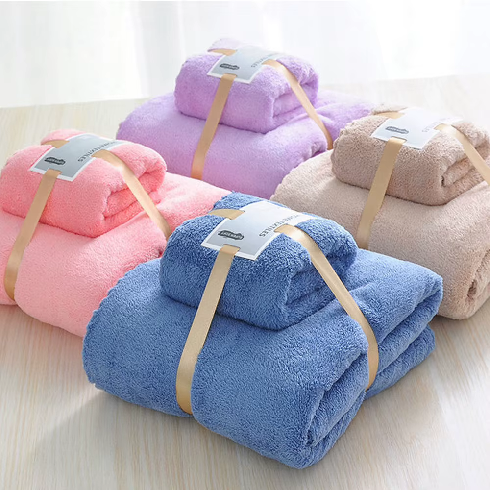 3 pièces serviette ensemble de serviettes de bain salle de bain main visage serviettes de douche pour adultes enfants doux absorbant Robes portable absorbant Towe