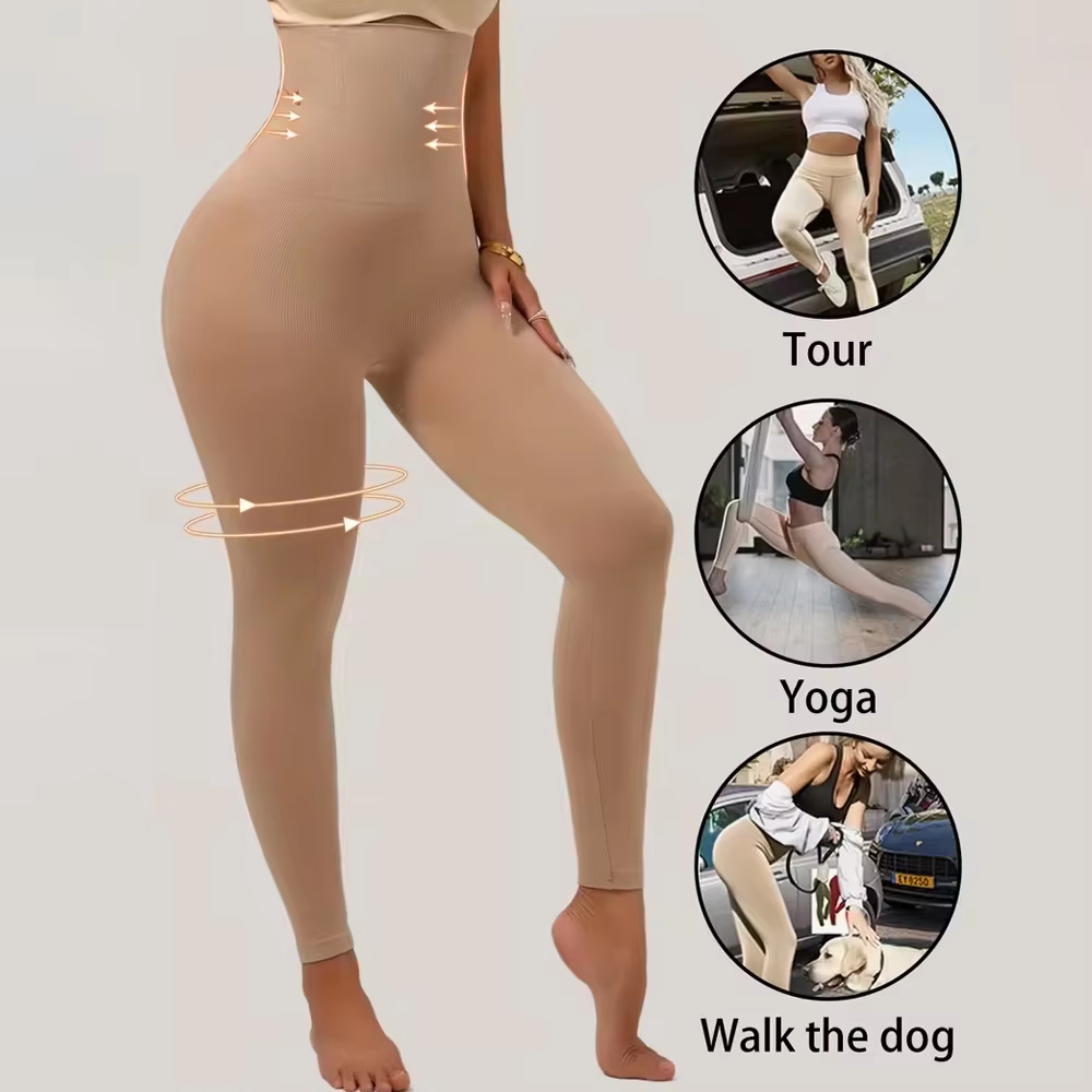 Leggings de sport taille haute à compression