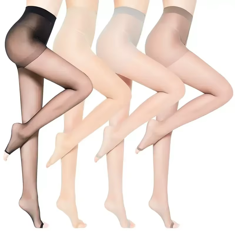 Femmes collants deux orteils Ultra-mince Nylon cuisse haute bas