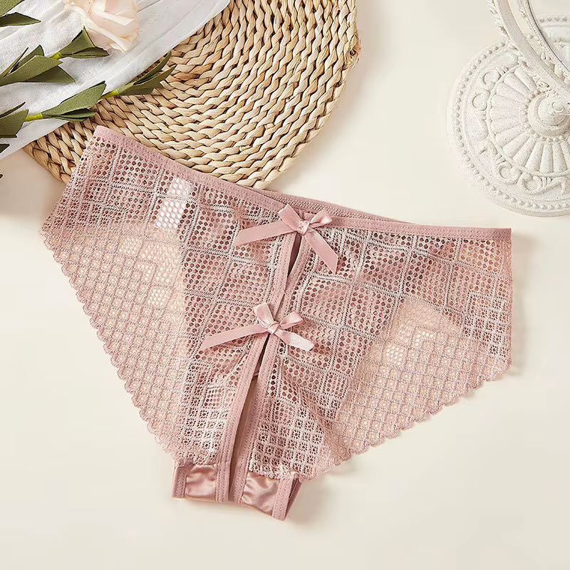 Sous-vêtements Sexy à entrejambe ouvert pour femmes