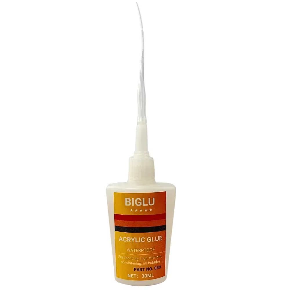 Colle instantanée liquide transparente pour verre organique acrylique, carte PMMA PC 30 secondes, liaison rapide, adhésif étanche