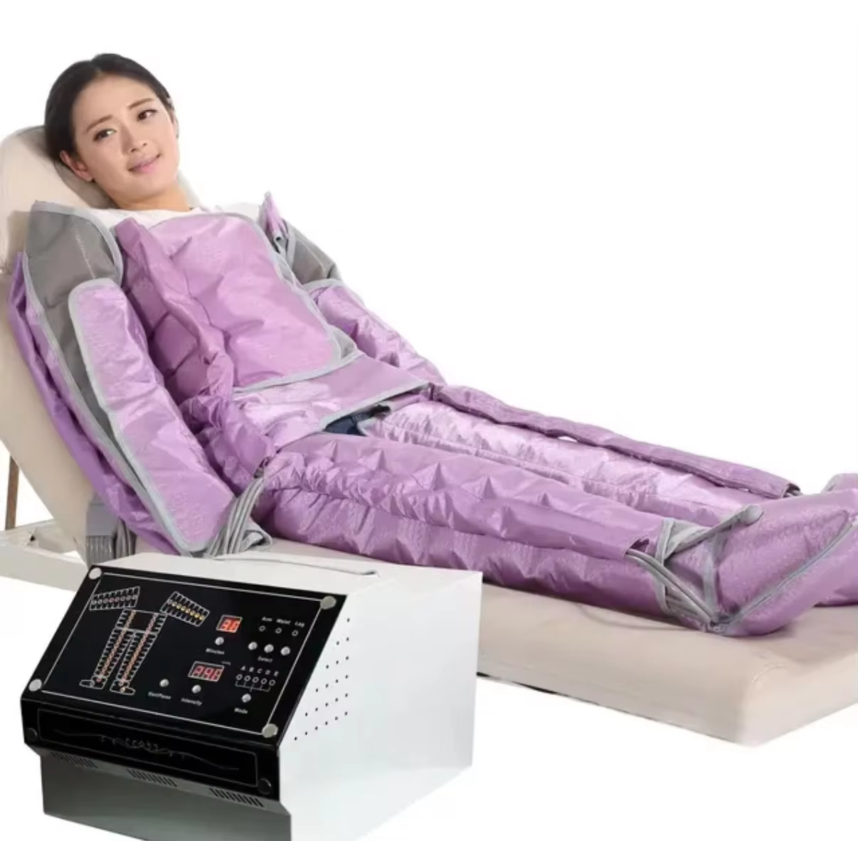 Appareil de massage corporel complet Air Therapy pour la récupération des jambes et des bras, circulation améliorée, 44 airbags à pression