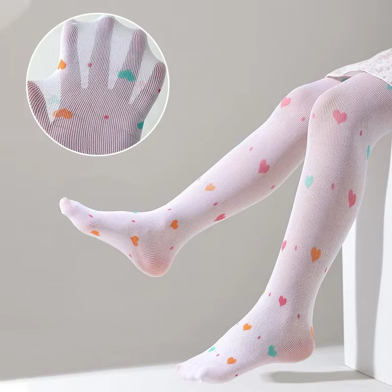 Collants à imprimé Harvey pour filles, bas fins et doux, leggings d'été en maille pour enfants de 2 à 12 ans