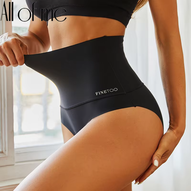Bodyshaper taille haute sans couture culottes femmes sous-vêtements antibactériens doux entrejambe slips