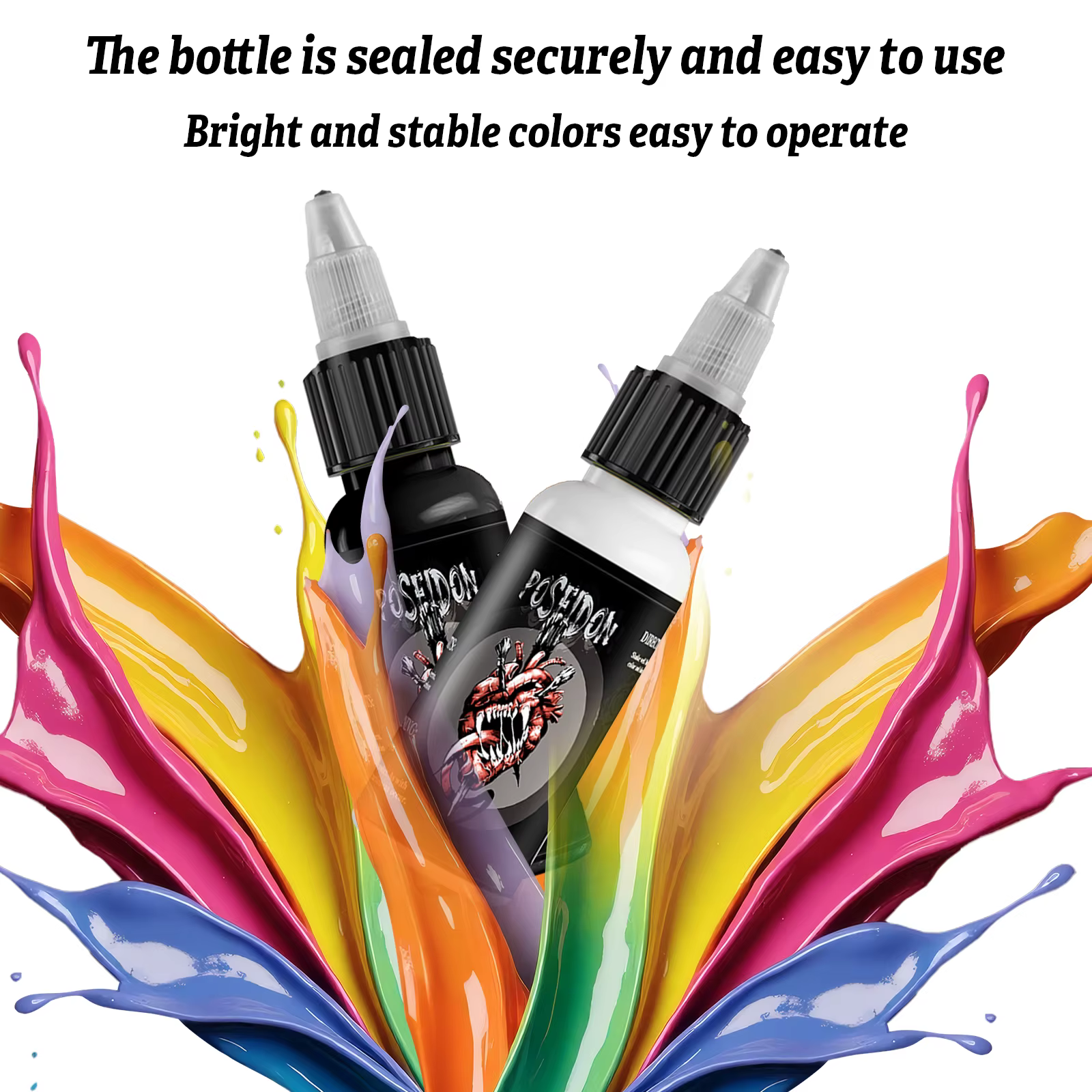 POSEIDON 30ML 5 couleurs encre de tatouage professionnel bricolage Pigment de tatouage Permanent Art corporel Pigment encre de tatouage fournitures de tatouage
